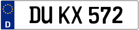 Truck License Plate